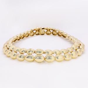 Chaumet Vintage Magellan Model Double Row Yellow Gold Necklace