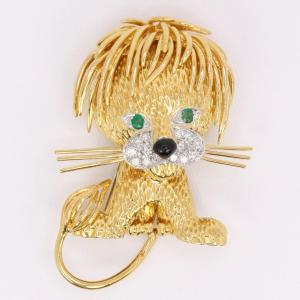 Van Cleef & Arpels "lion Ebouriffe" Brooch