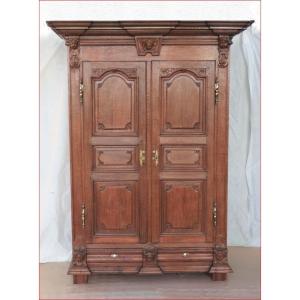 Vxii Th Century Cabinet With Heads Of Cherubs.