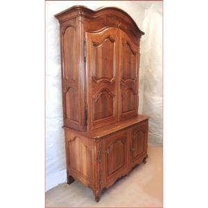 Two Body Sideboard In Walnut 18th Century.