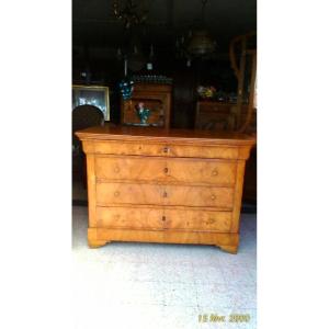 Louis Philippe Commode, Burl Ash Front