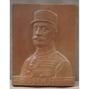 Terracotta Portrait Of Marshal Foch