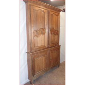 Two-body Closet In Blonde Oak.