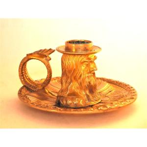 Restoration Period Hand Candlestick, Early 19th Century