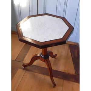 Neoclassical Pedestal Table, 19th Century