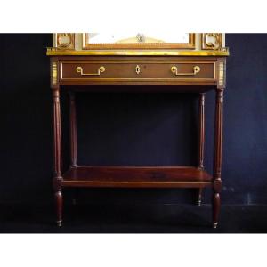 A Louis XVI Mahogany Console, 18th Century