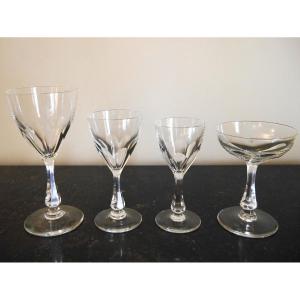 Art Deco Crystal Glassware Service