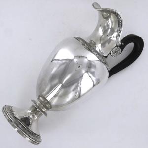 An Empire Ewer In Sterling Silver, Early 19th Century