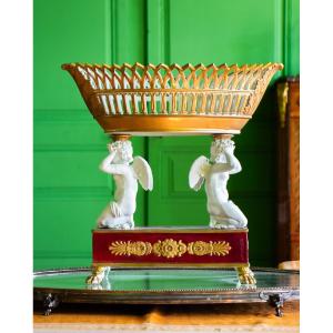 A Paris Porcelain And Biscuit Centerpiece, Early 19th Century