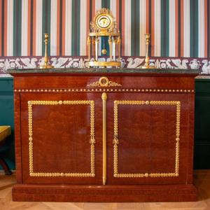 A Jacob Desmalter Stamped Door Chest, Early 19th Century