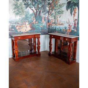 A Pair Of Empire Period Consoles By Jacob