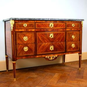 Louis XVI Chest Of Drawers Stamped Roux, 18th Century