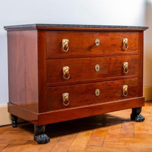 An Empire Mahogany Chest Of Drawers, Early 19th Century