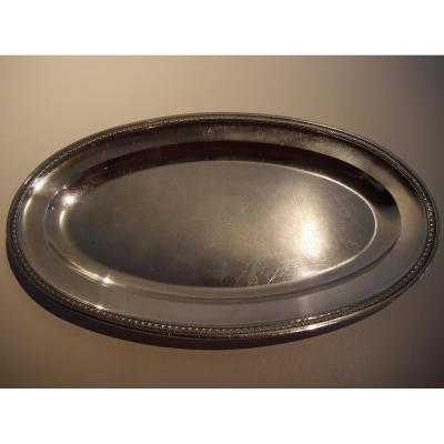 Oval Disg In Silver, Hallmark Of The First Coq, Empire Period