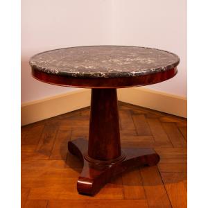 Mahogany Side Table From The Empire Period, Early 19th Century