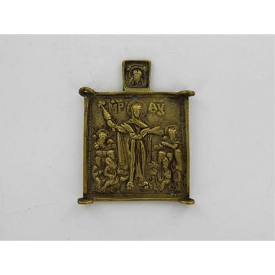 Icon Of The Virgin, Russia, End Of The 18th-beginning Of The 19th Century
