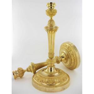 Louis XVI Candlesticks By Galle Or Ravrio