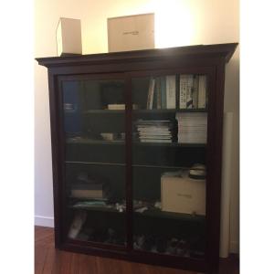 A Mahogany Empire Bookcase Or Showcase, 19th Century