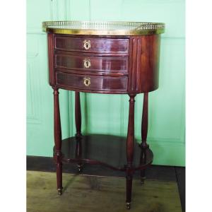 A Louis XVI Or Directory Working Table In Mahogany, 18th Century
