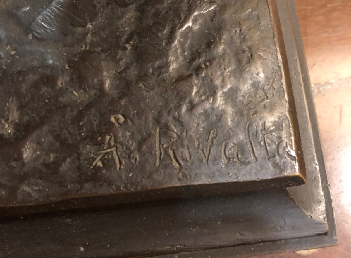 Scultura mitologica in bronzo. “Il centauro” firmato da Augusto Rivalta 1837-1925.-photo-4