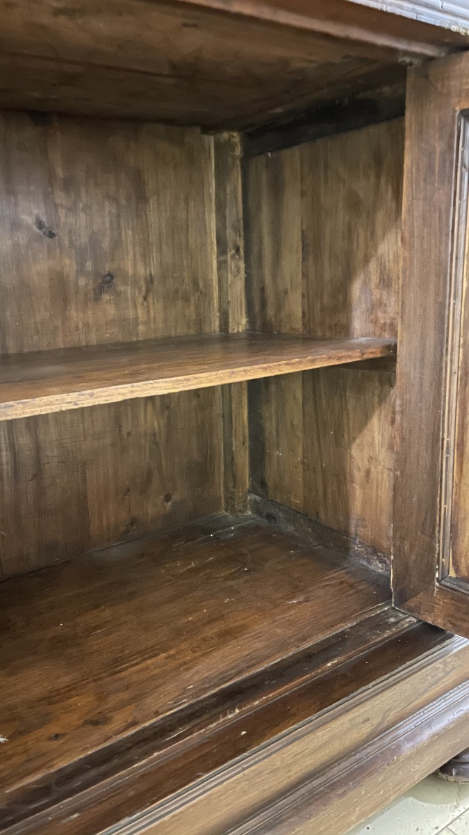 Credenza doppio corpo toscana in massello fine '800-photo-4