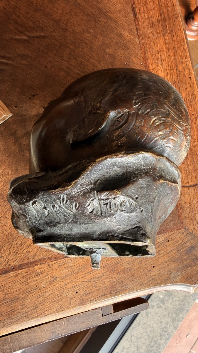 Scultura in bronzo — firmata Vincenzo Balestrieri (fine XIX – inizi XX secolo)-photo-2