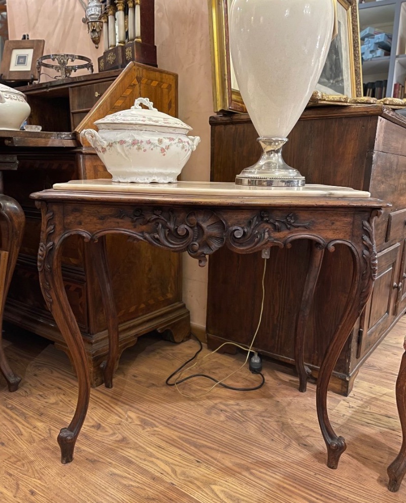 Tavolino toscano in stile Luigi Filippo, fine XIX secolo