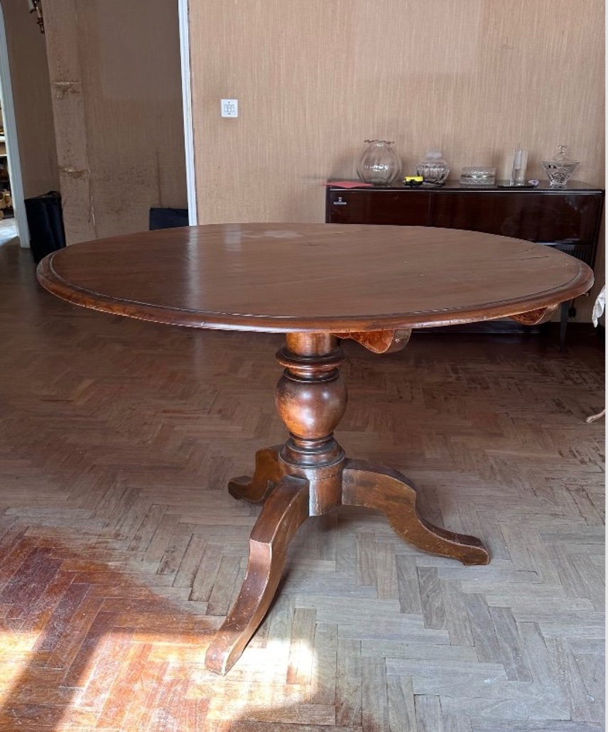 Tavolo a vela in noce – Fine ’800-photo-4