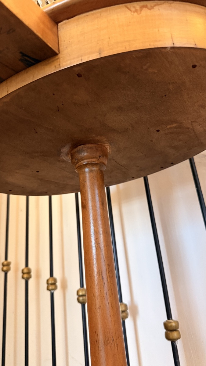 Tavolino Biedermeier in Noce e Ciliegio – Austria, ca. 1830-photo-2