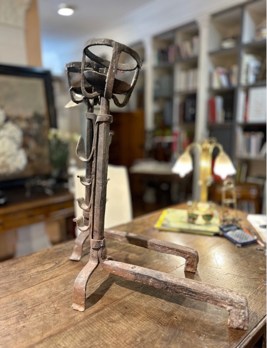 Alari da Camino Toscani in Ferro Battuto – XVIII Secolo-photo-2