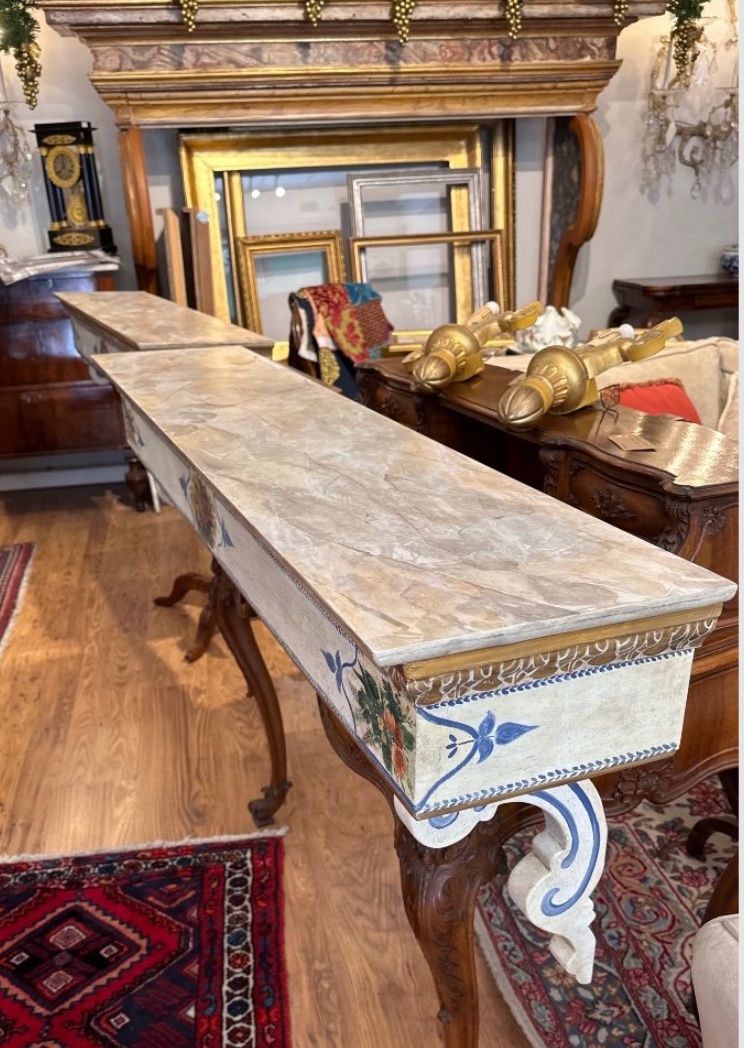 Coppia di consolle napoletane (fine XIX – inizi XX secolo)-photo-2