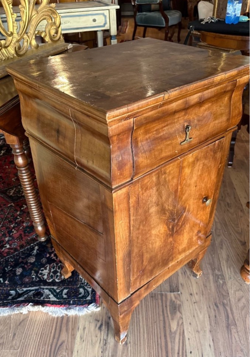 Comodino Veneto in Noce e Radica – Primo ’800-photo-2