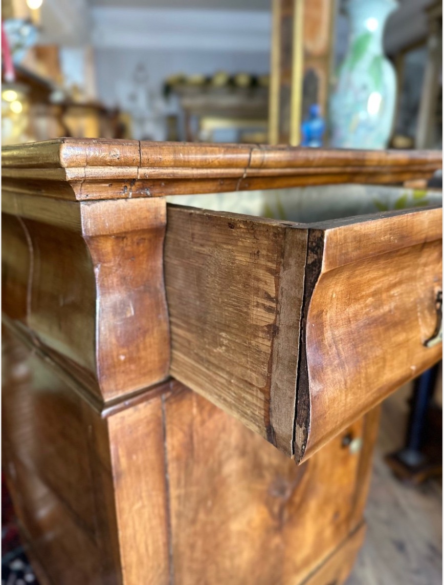 Comodino Veneto in Noce e Radica – Primo ’800-photo-4