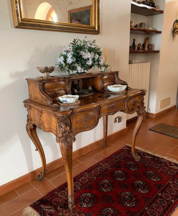 Scrittoio a Due Corpi in Stile Barocchetto (Fine '700 - Primo '800)-photo-3