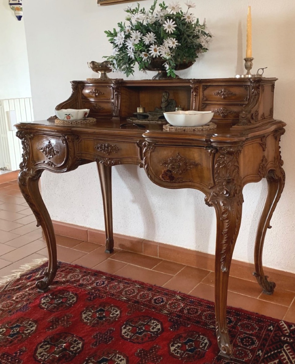 Scrittoio a Due Corpi in Stile Barocchetto (Fine '700 - Primo '800)