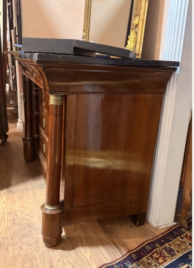 Cassettone Impero in noce – XIX secolo-photo-3