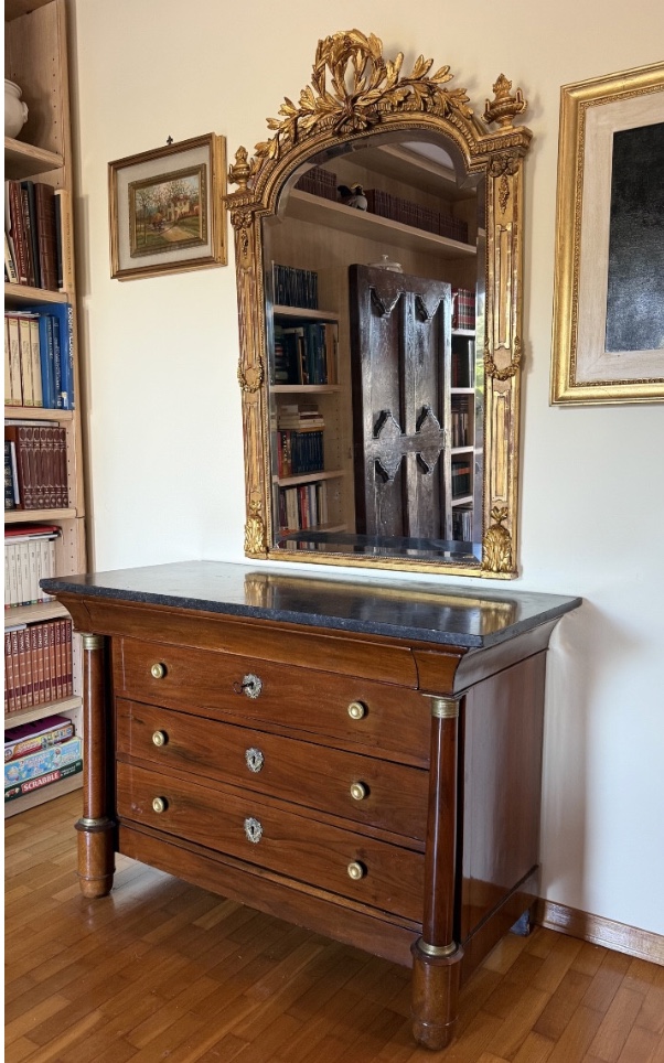 Cassettone Impero in noce – XIX secolo