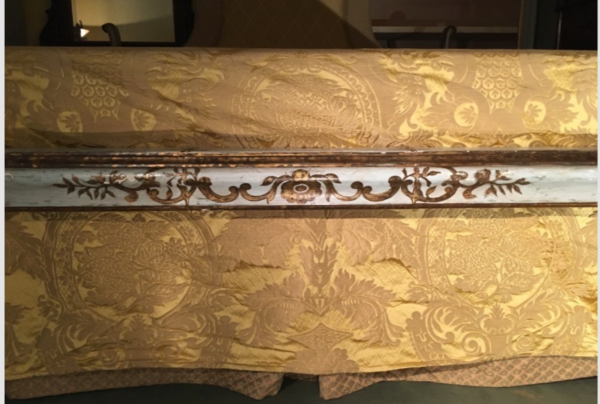 Letto fine Settecento laccato con decori in oro zecchino-photo-3