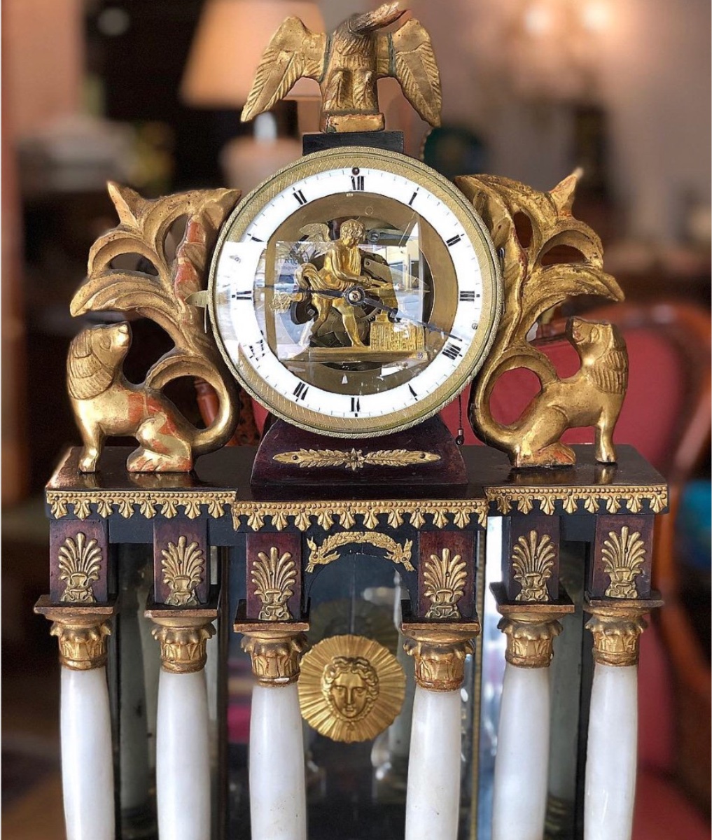Orologio da tavolo Biedermeier, Vienna, circa 1830.-photo-2