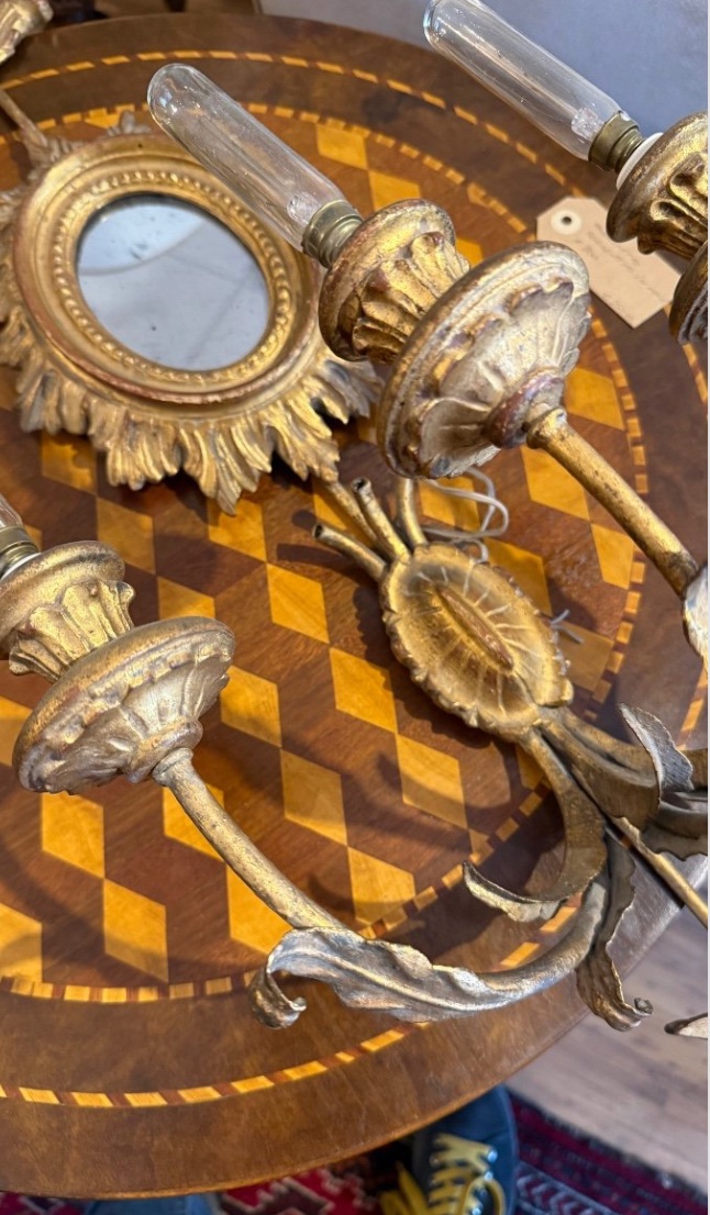 Coppia di appliques in stile Luigi XVI,-photo-4