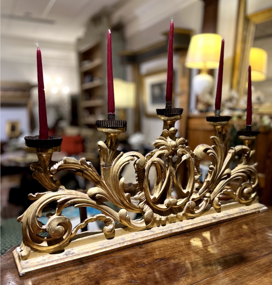 Candelabro d’altare, fine XVIII secolo-photo-2