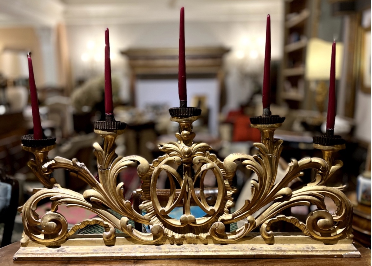 Candelabro d’altare, fine XVIII secolo