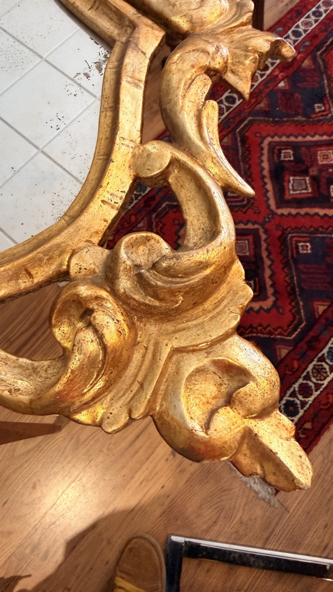 Specchiera con cornice dorata integrata, Francia, fine XIX secolo-photo-2