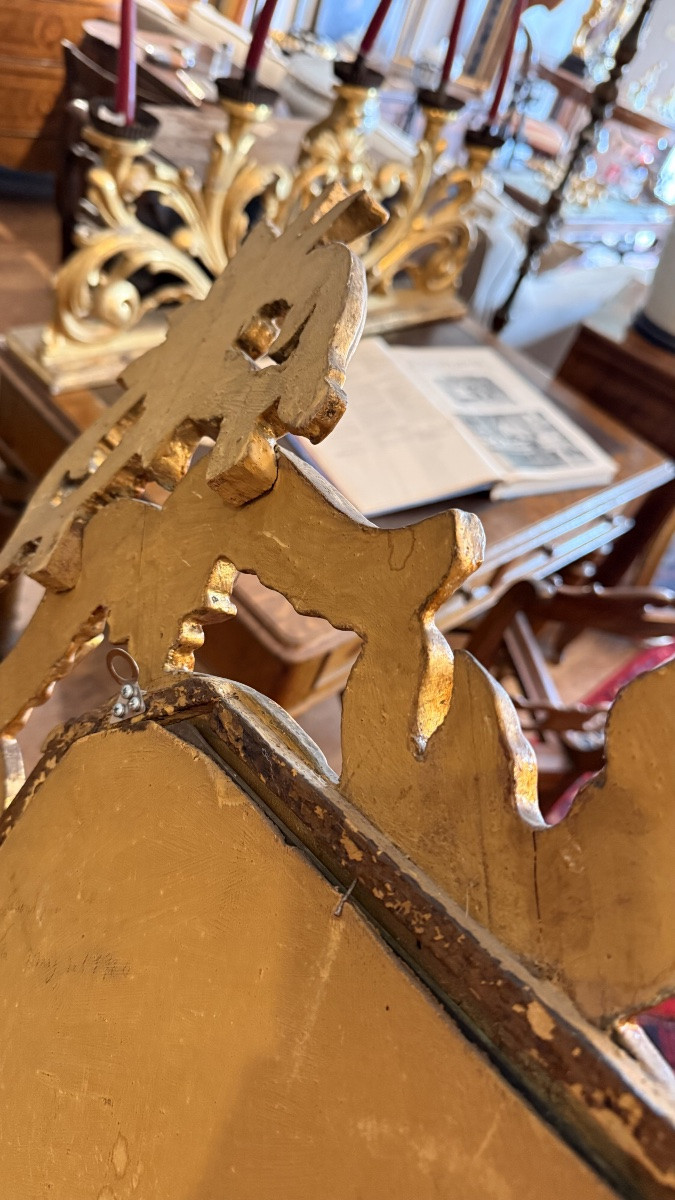 Specchiera con cornice dorata integrata, Francia, fine XIX secolo-photo-3