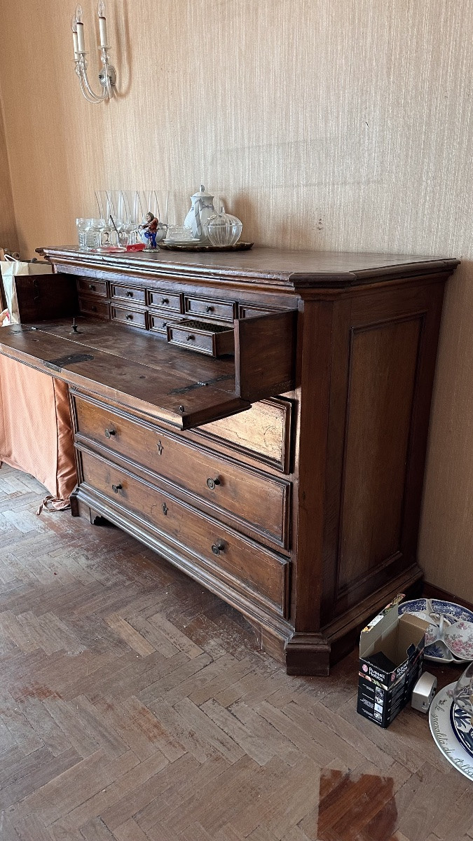 Canterano piemontese risalente alla fine del XVIII – inizio XIX secolo, realizzato in legno mas-photo-1