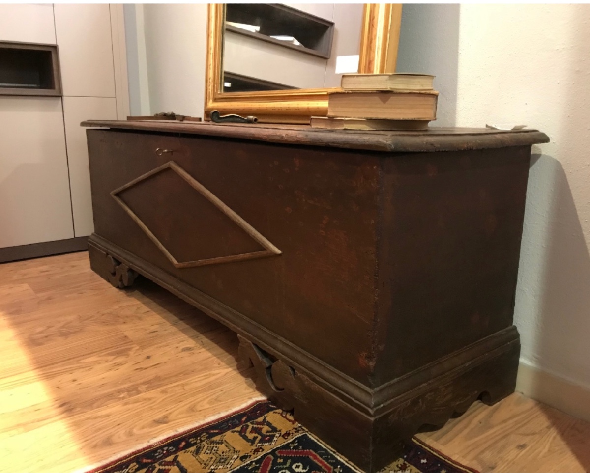 Cassapanca Toscana in Castagno Massello – Fine XIX Secolo