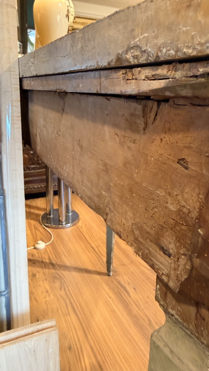 Consolle demi-lune di manifattura italiana della fine del XVIII secolo-photo-6