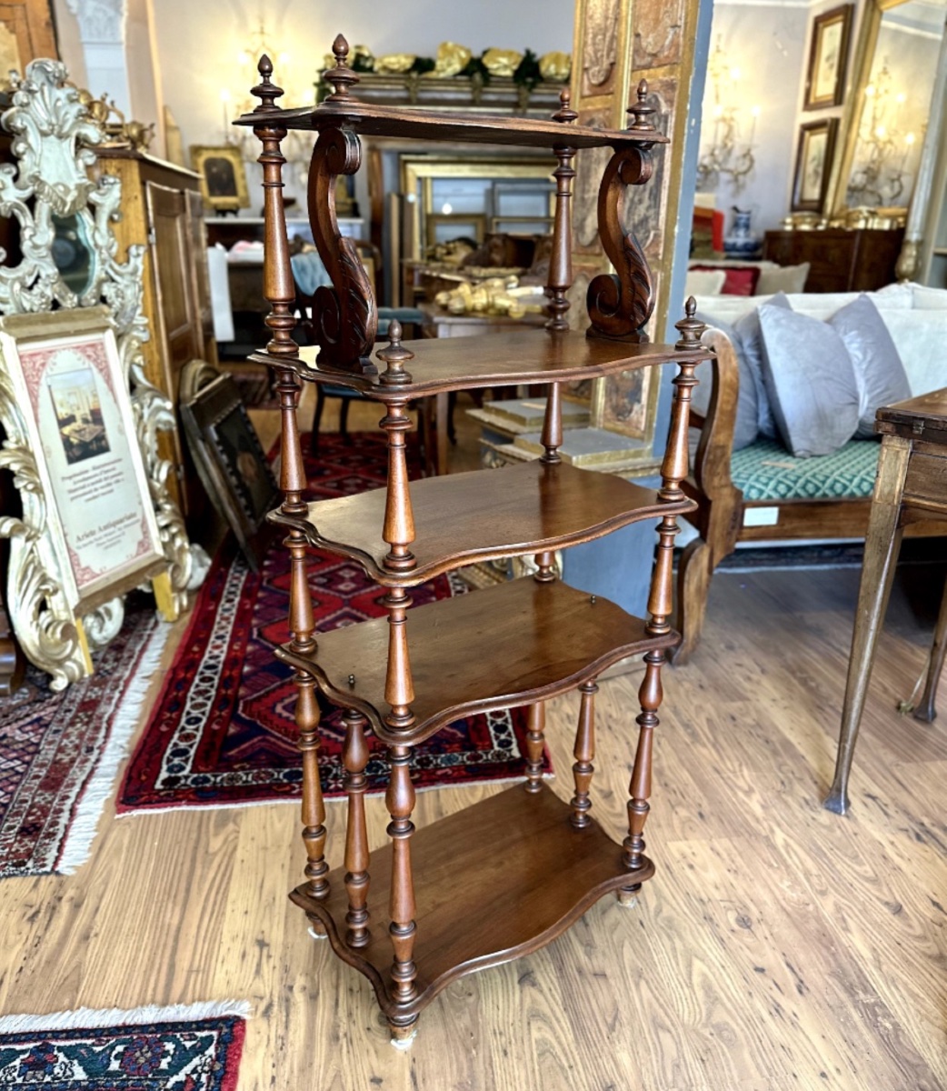 E'tagère in noce massello risalente alla fine dell’Ottocento-photo-1