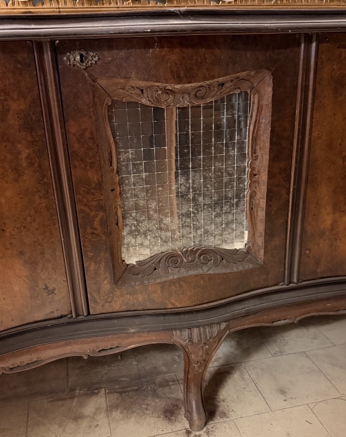 Grande credenza veneziana in stile barocco Chippendale primo del Novecento, fratelli Testolini-photo-1