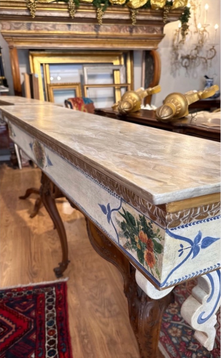 Coppia di consolle napoletane (fine XIX – inizi XX secolo)-photo-4